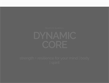 Tablet Screenshot of dynamiccorewellness.com